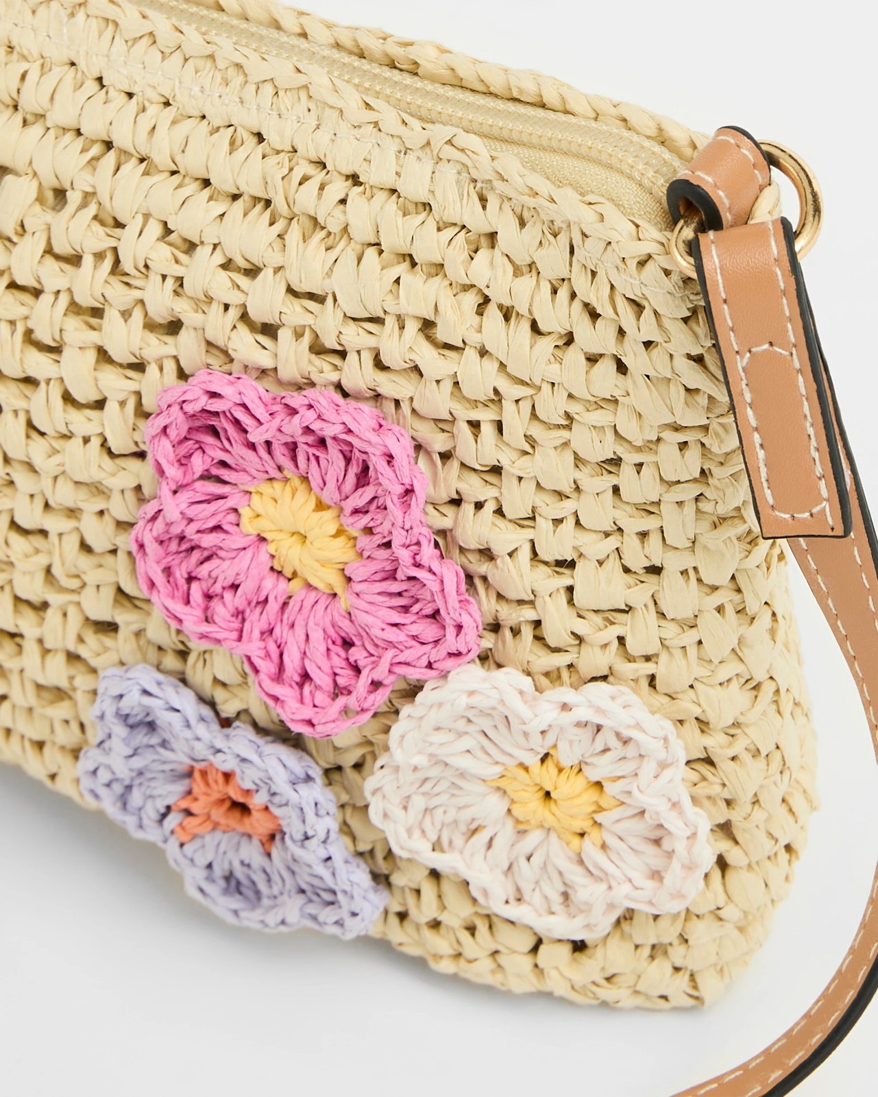 Crochet Flowers Crossbody Bag 2 of 2