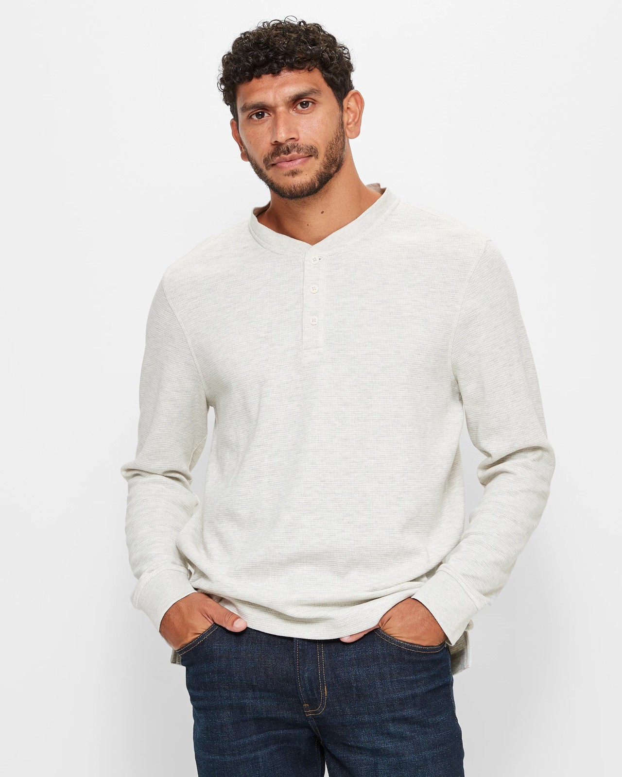 Buy Waffle Henley Tee Online in Australia