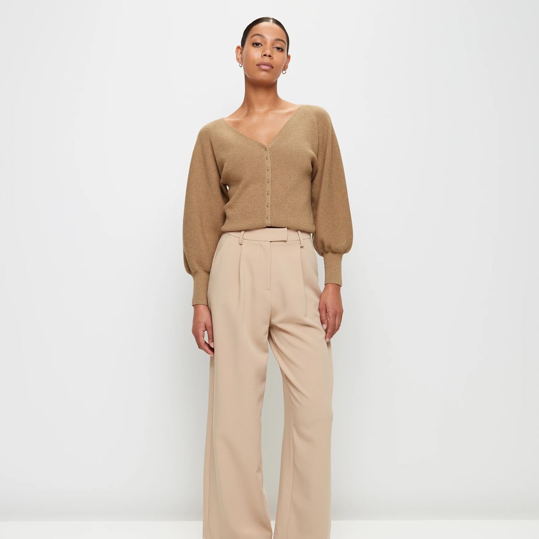 Preview VNeck Puff Sleeve Knit Cardigan Target Australia