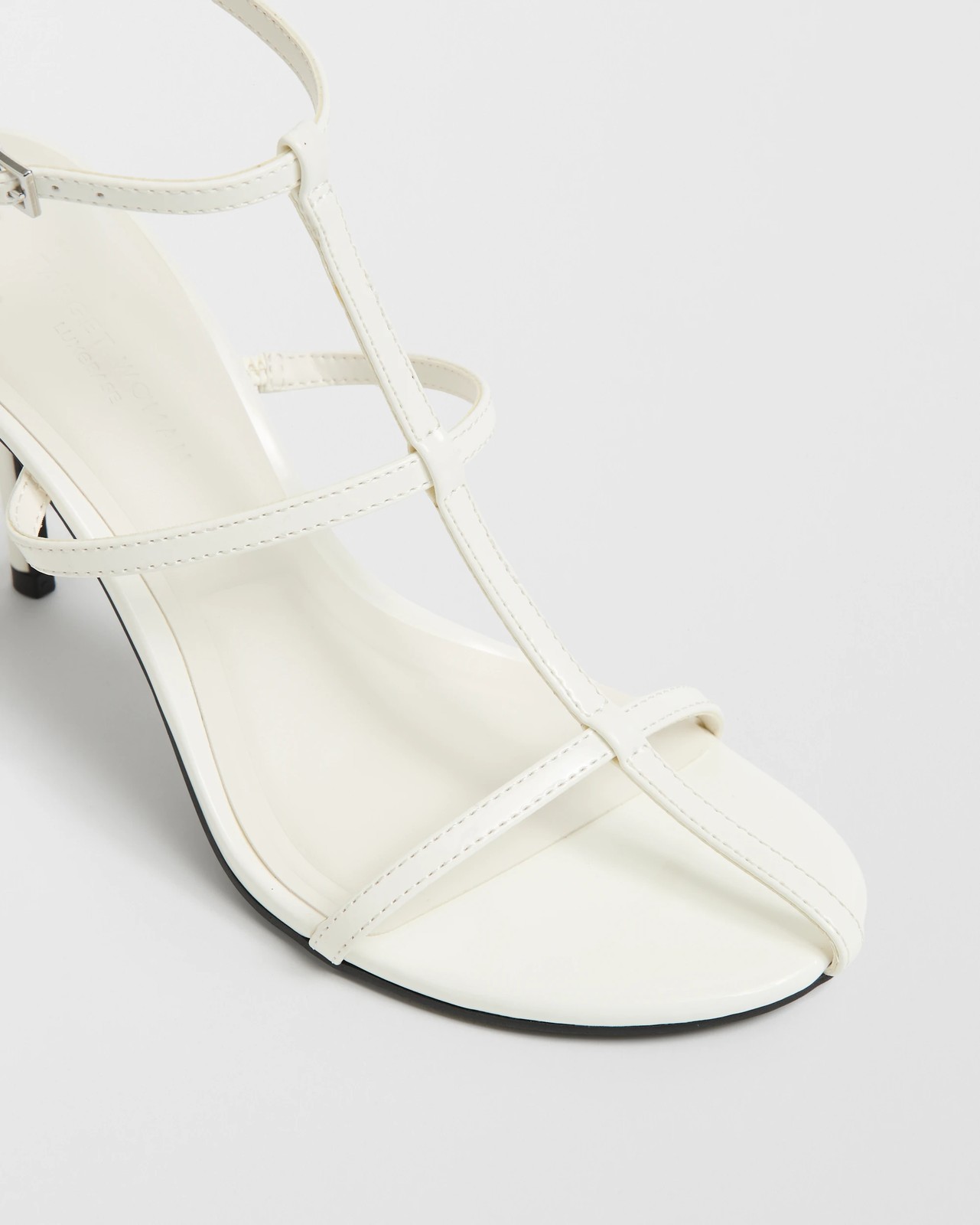 Shayla Strappy Caged Heels - White 3 of 3