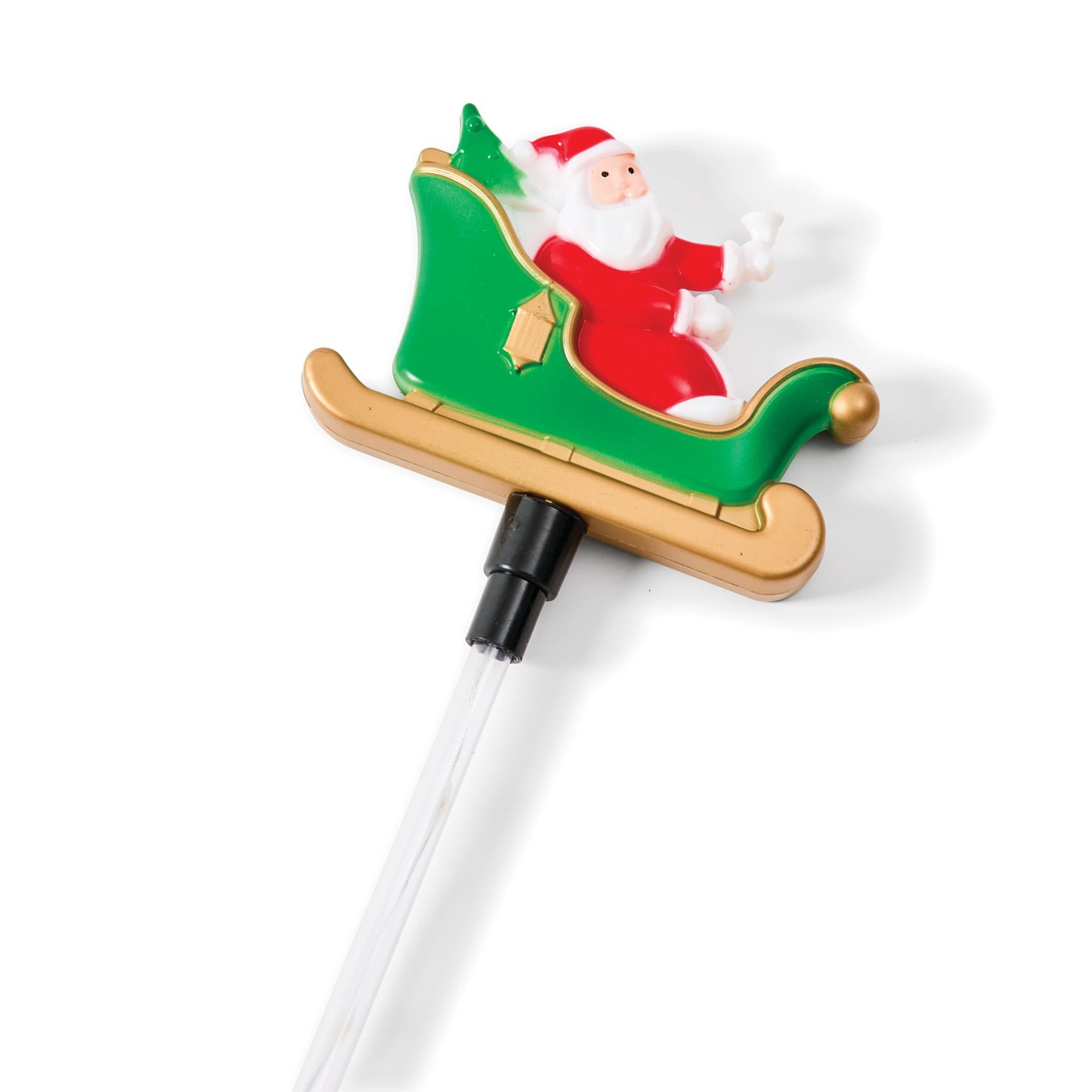 Anko 4 Pack Solar Powered LED Light-Up Multifunction Santa Sleigh Stakes 6 of 6
