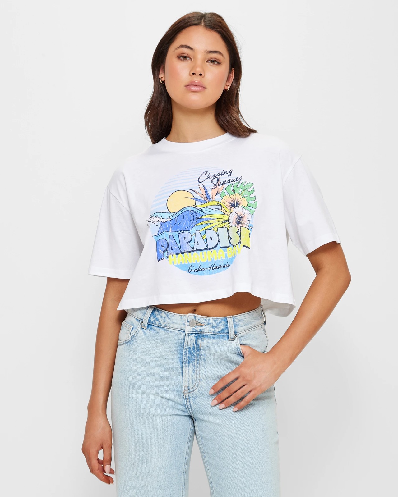 Oversized crop t outlet shirt