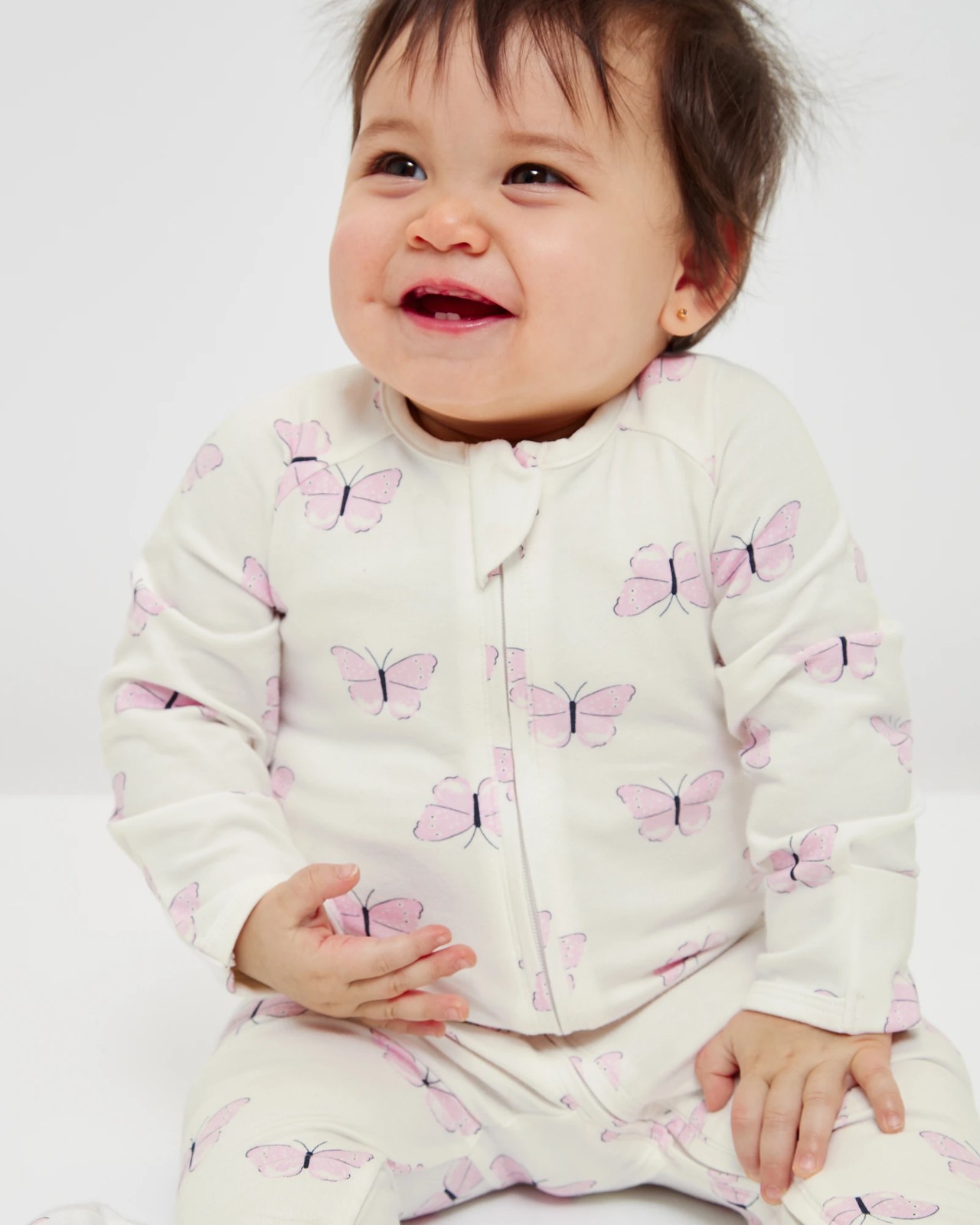 Baby Organic Cotton Print Zip Coverall 4 of 6