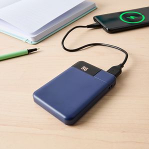USB-A to USB-C 15W 5000mAh Portable Charger, Blue - Anko product image