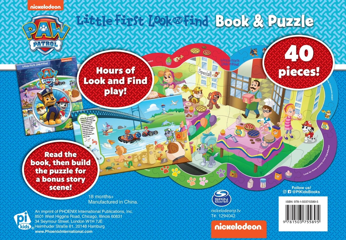 PAW Patrol: Little First Look and Find Book and Puzzle Set 3 of 5