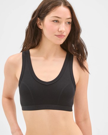 Lily Loves Organic Cotton Wirefree Scoop Back Crop Top