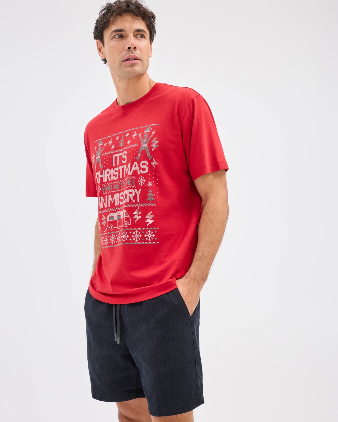 Australian Cotton Christmas In Misery T-Shirt 5 of 5