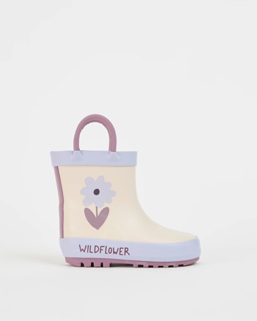 Baby Novelty Wildflower Rainboots