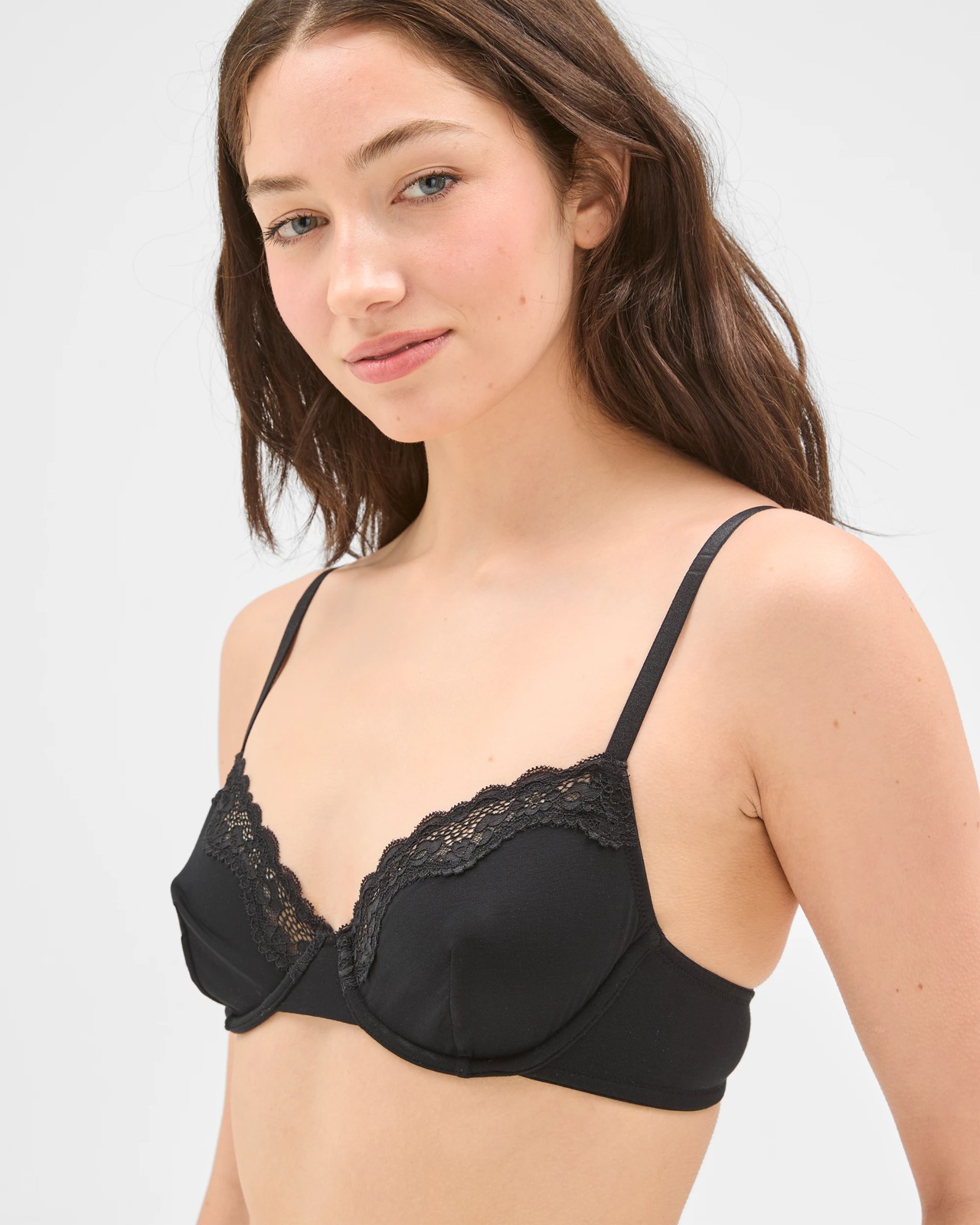Lily Loves Sunny Bamboo Balconette Bra - Black 4 of 5