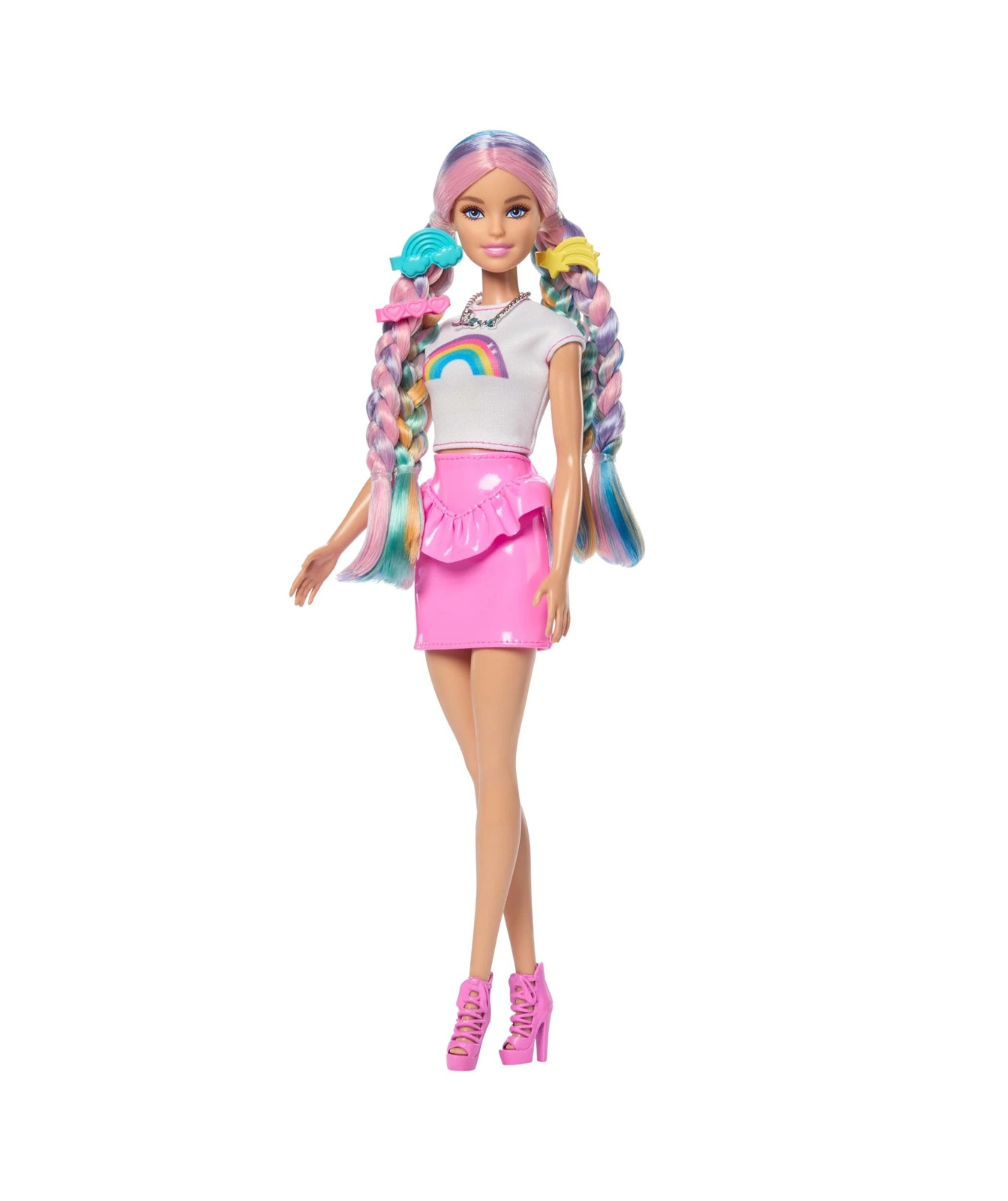 Barbie Rainbow Sparkle Hair Doll with Extra-Long Hair and Accessories 3 of 6