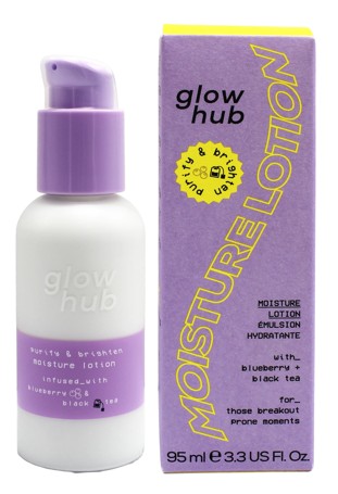 Glow Hub Purify & Brighten Moisture Lotion 95ml - Blueberry & Black Tea