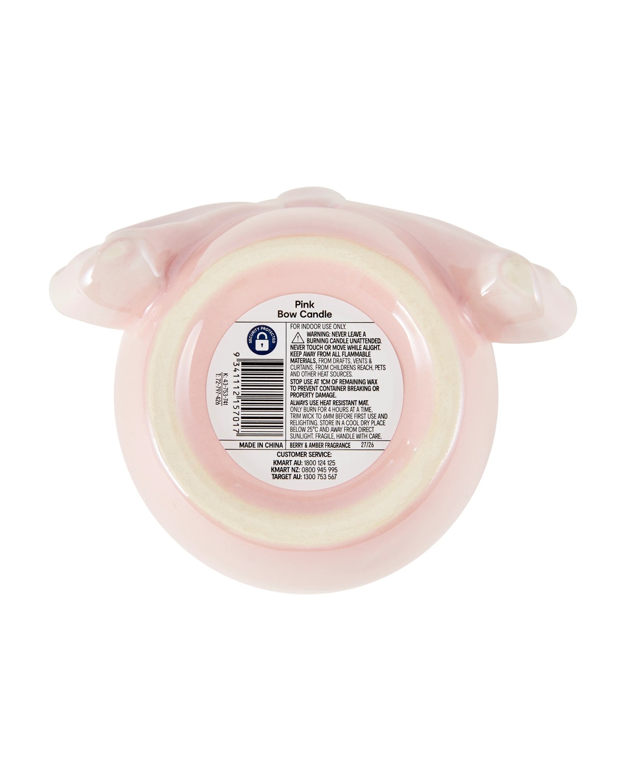 Anko Pink Bow Candle 5 of 5