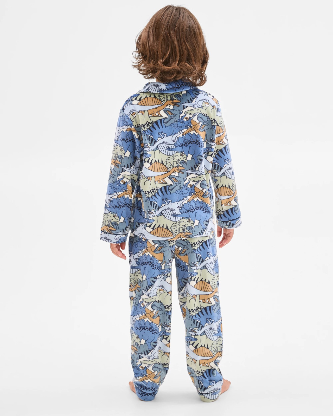 Younger Boys Top & Pants Fleece Pyjama Set - Dinosaur 4 of 6