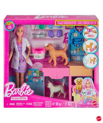 Mattel Barbie Fast Cast Veterinarian Clinic Playset