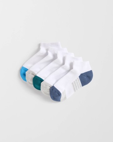 Maxx Australian Cotton Blend 5 Pack Sport Low Cut Socks