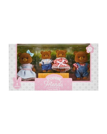 4 Piece Forest Friends Bear Family