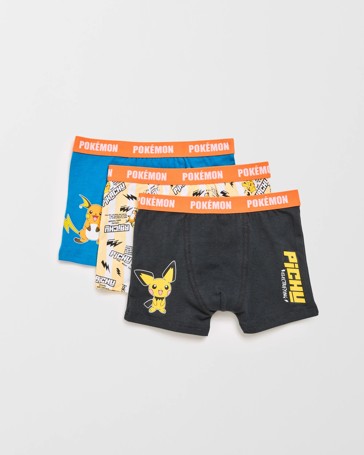 Pokemon 3 Pack Younger Boys Trunks