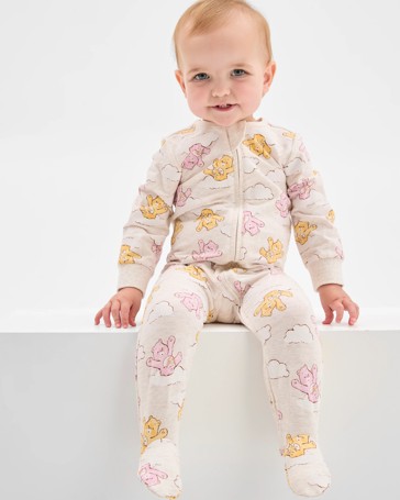 Care Bears Australian Cotton Baby Zip Coverall