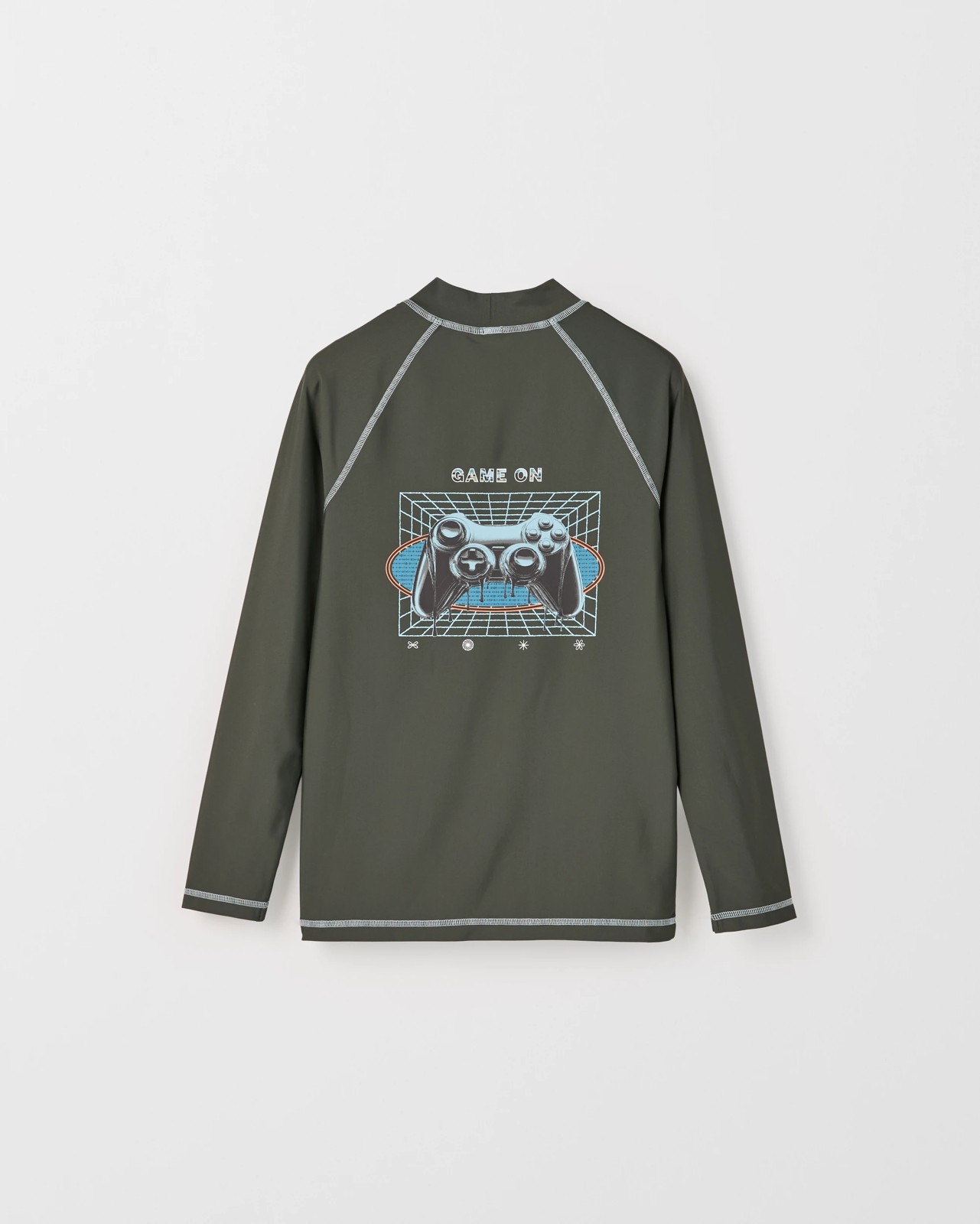 Long Sleeve Swim Rash Vest - Green 3 of 3