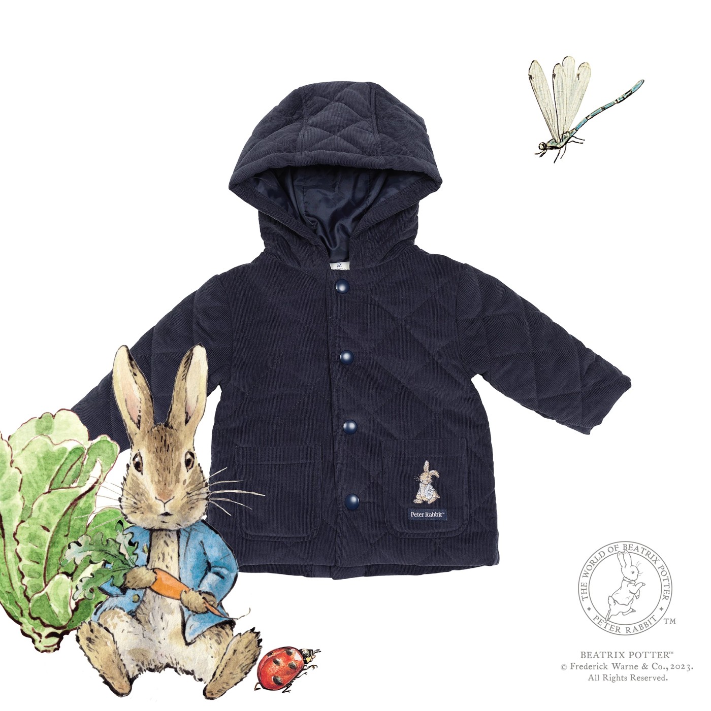 Peter Rabbit Baby Quilted Jacket | Target Australia