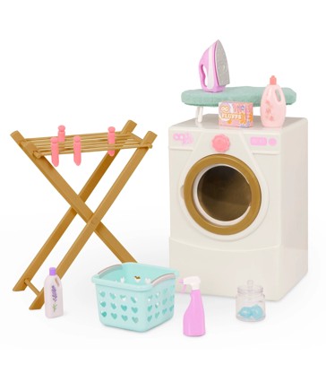Our Generation Laundry Day 18-inch Doll Washing Machine & Accessories
