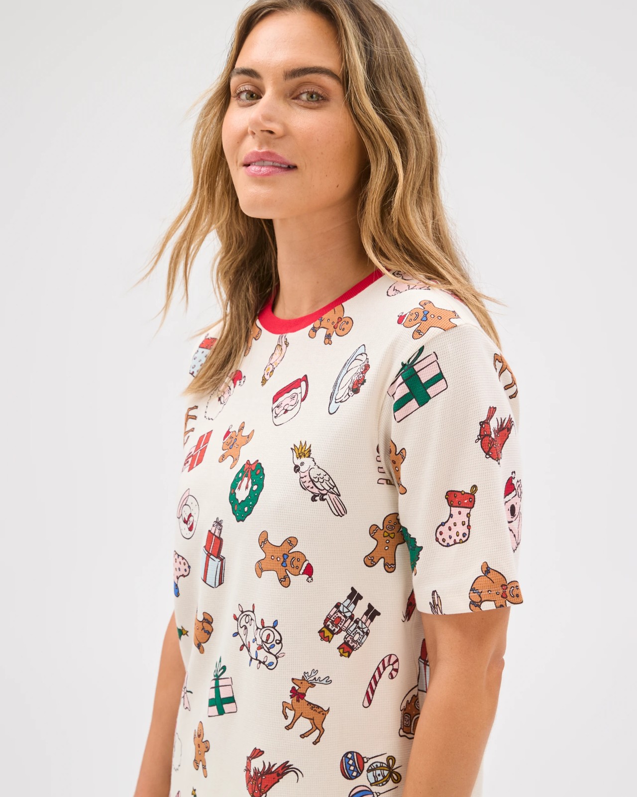 Family Matching Christmas Australian Cotton Womens Pyjama Set - Christmas Icons 5 of 6