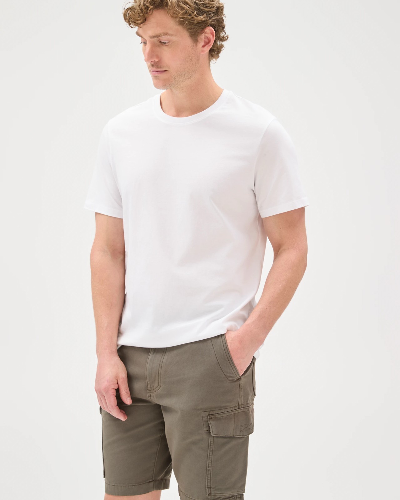 Australian Cotton Cargo Shorts - Black Olive 3 of 6