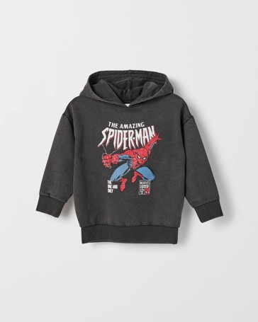 Marvel Spider-Man Australian Cotton Oversized Washed Sweat Hoodie