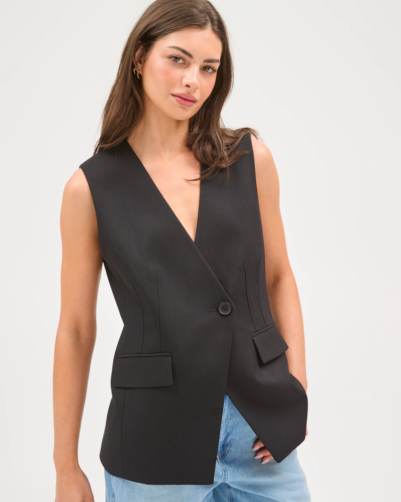 Petites Tailored Vest 5 of 5