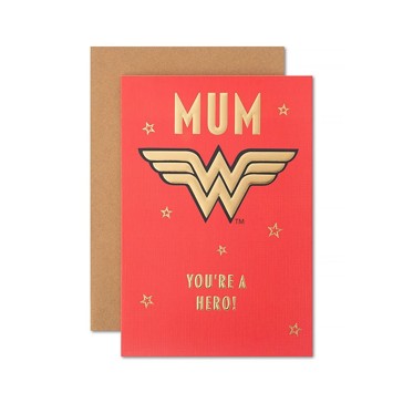 Hallmark Wonder Woman Mother's Day Card - Mum, You're a hero!
