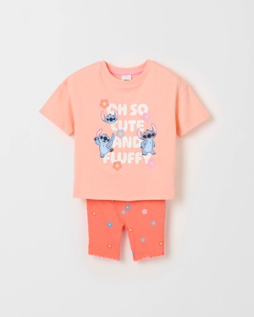 Disney Lilo & Stitch Australian Cotton Blend T-Shirt & Shorts Set