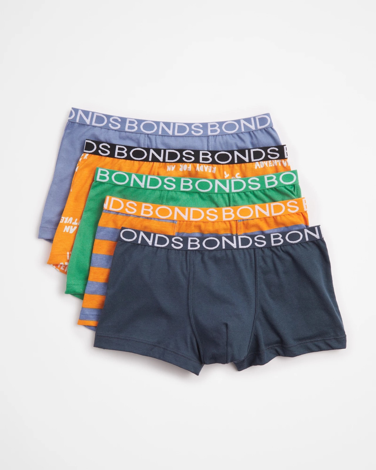 Bonds Boys Trunks 5 Pack - Multi