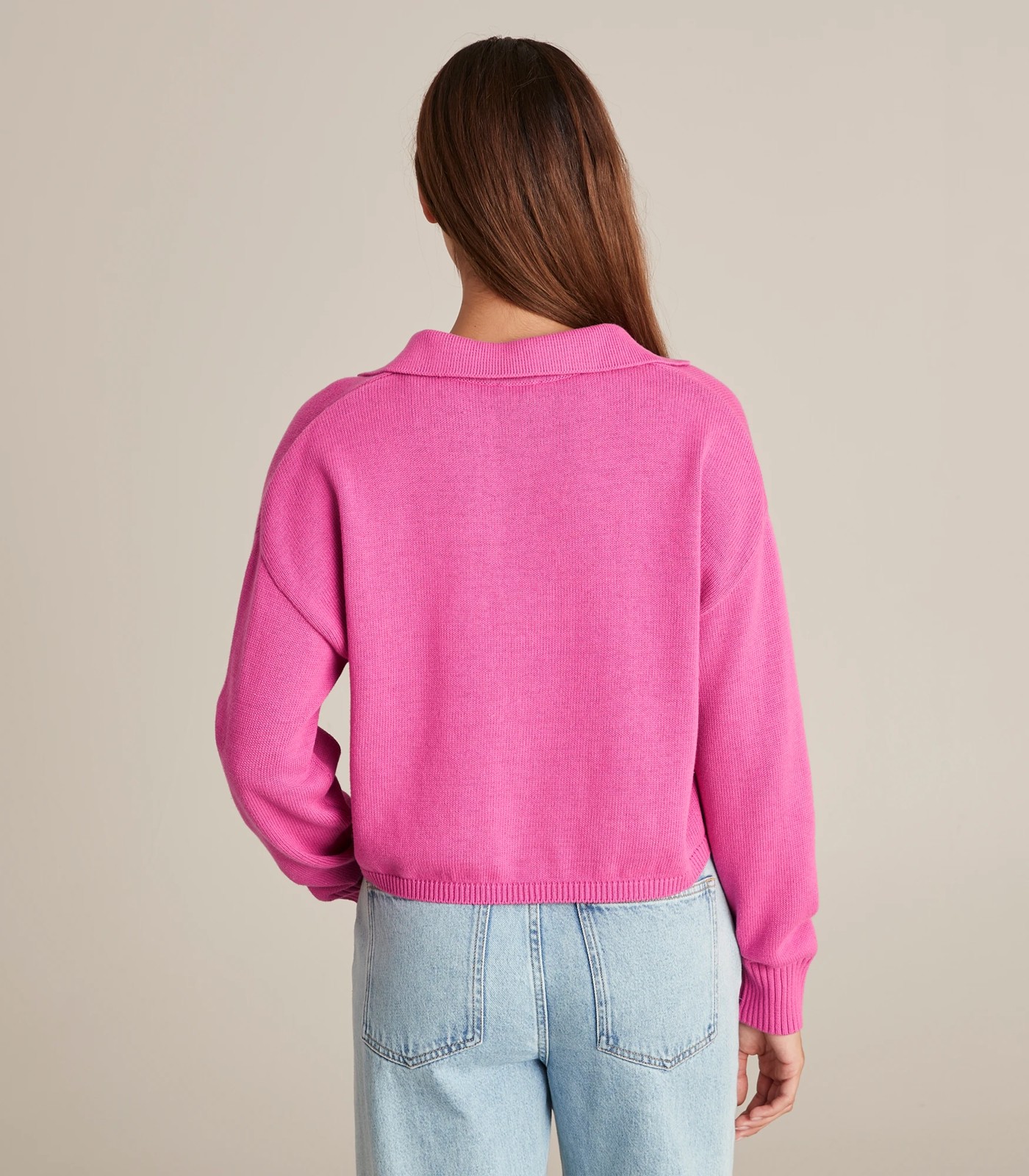 Lily Loves Boxy Knit Polo Jumper 6 of 6