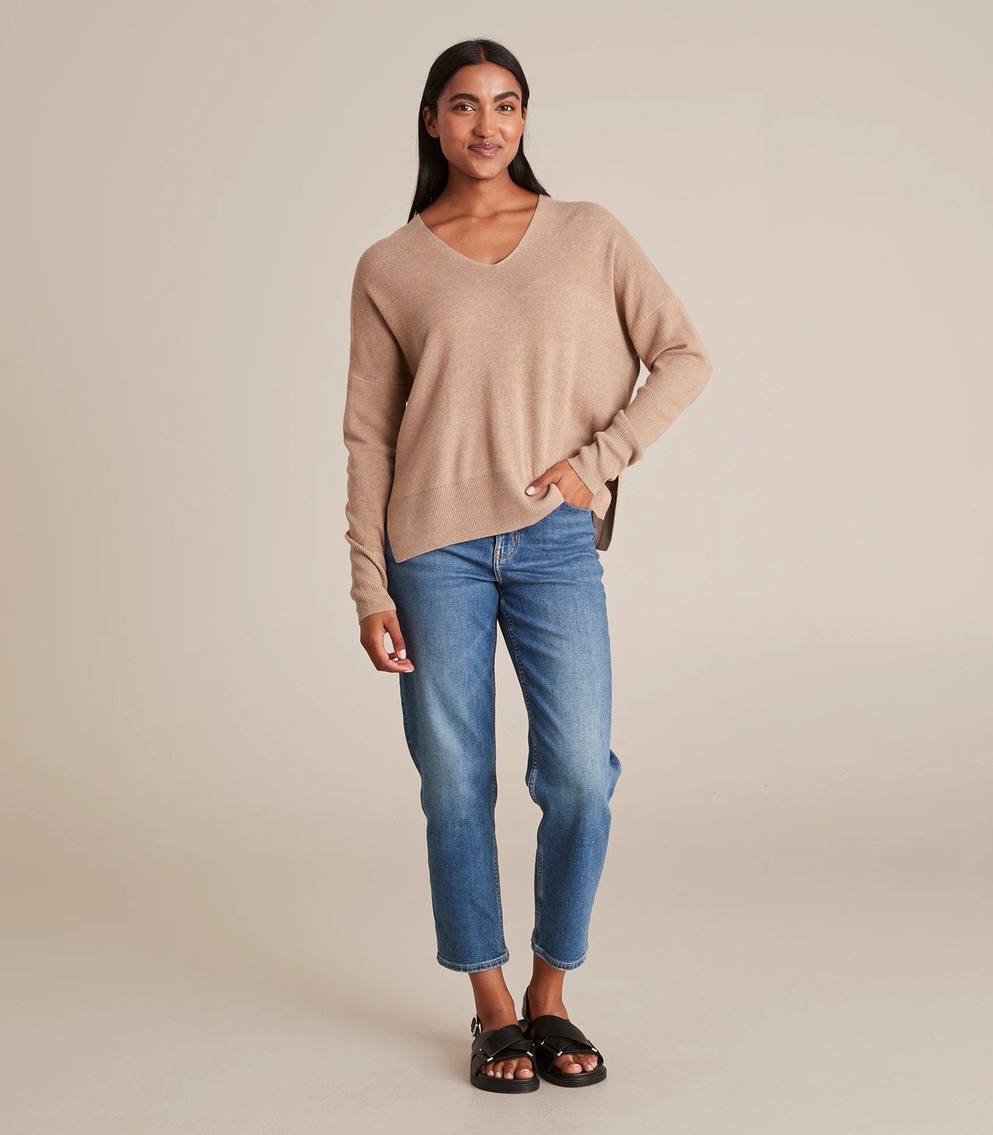 Linen Blend Knit Lounge Jumper 2 of 5