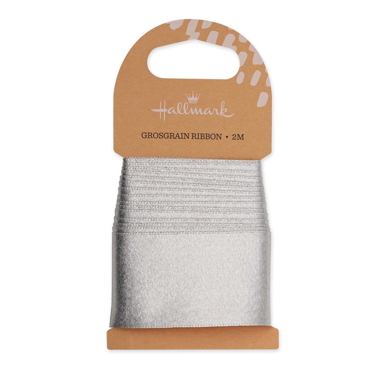 2m Hallmark Grosgrain Ribbon - Silver Look 3 of 3