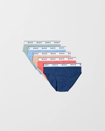Australian Cotton Blend 5 Pack Hipster Briefs - Maxx