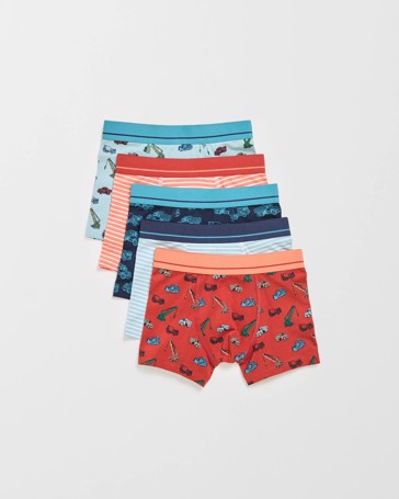 Maxx Cotton 5 Pack Younger Boys Trunks