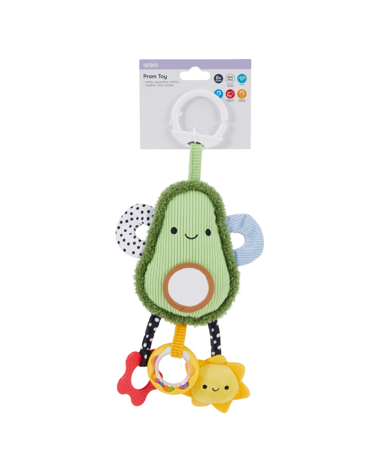 Anko Pram Toy - Avocado 4 of 4