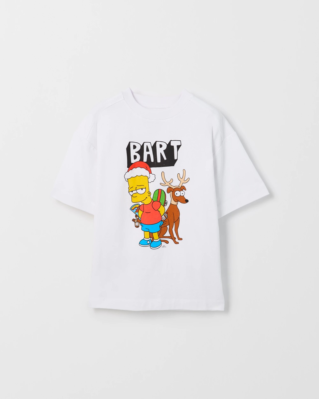 Licensed The Simpsons Australian Cotton Oversized Christmas T-Shirt 5 of 6
