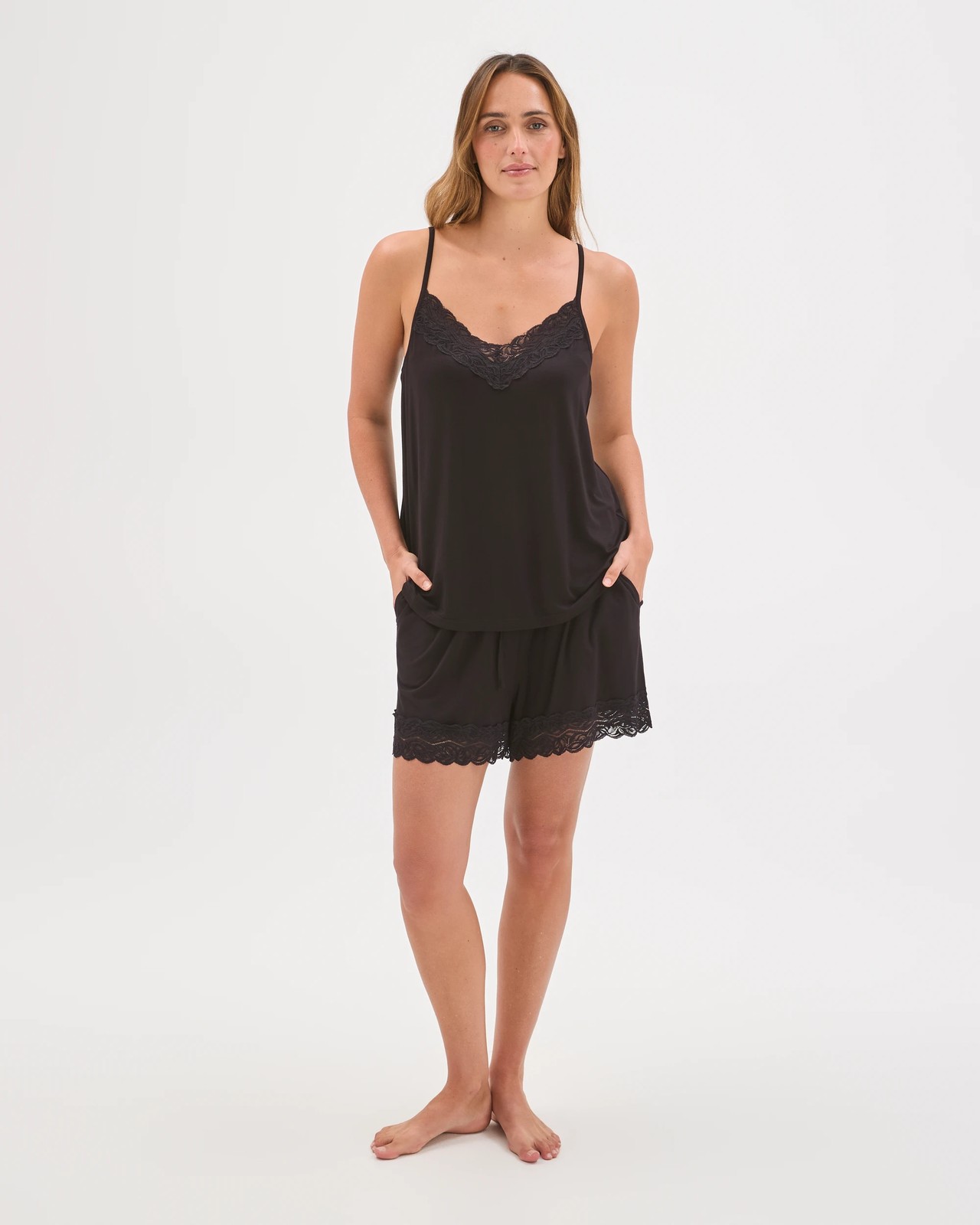 Bamboo Rich Lace Sleep Shorts 2 of 6