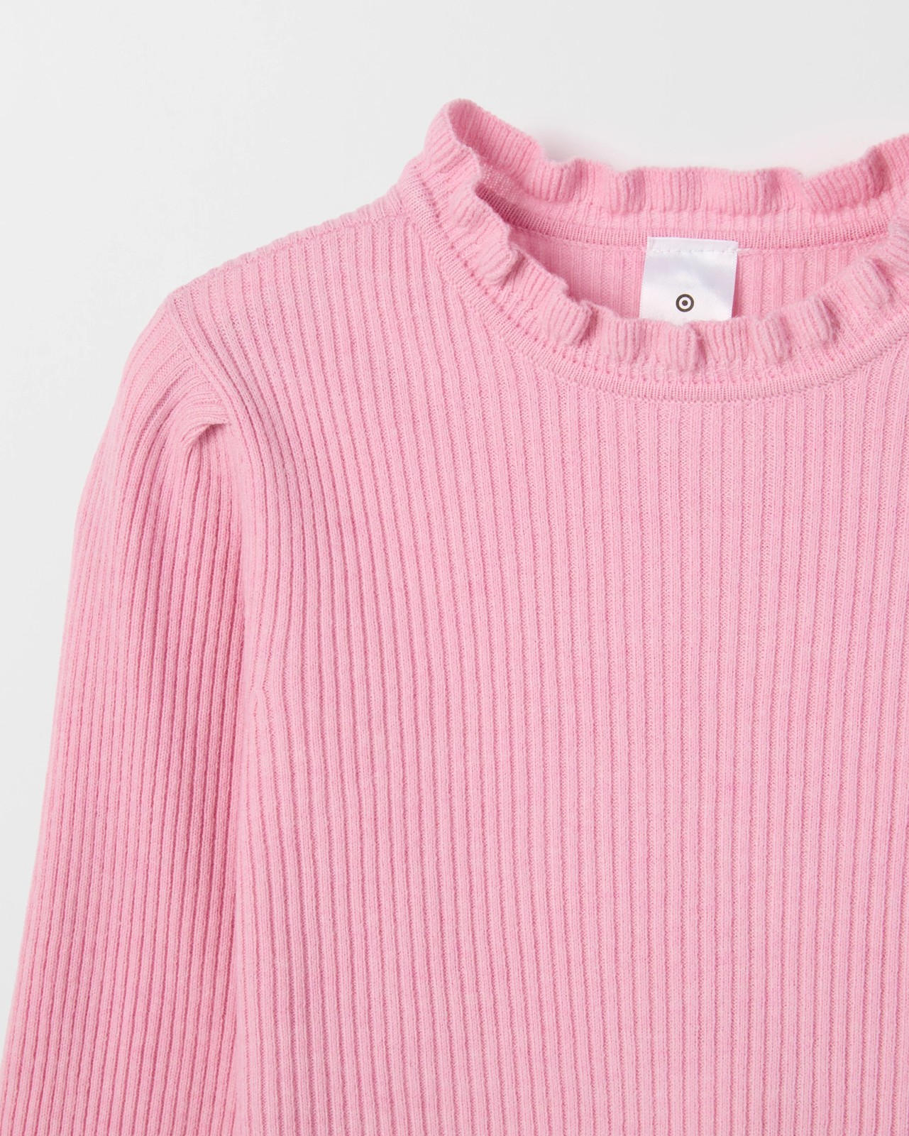Long Sleeve Rib Knit Top - Dusty Pink 2 of 2