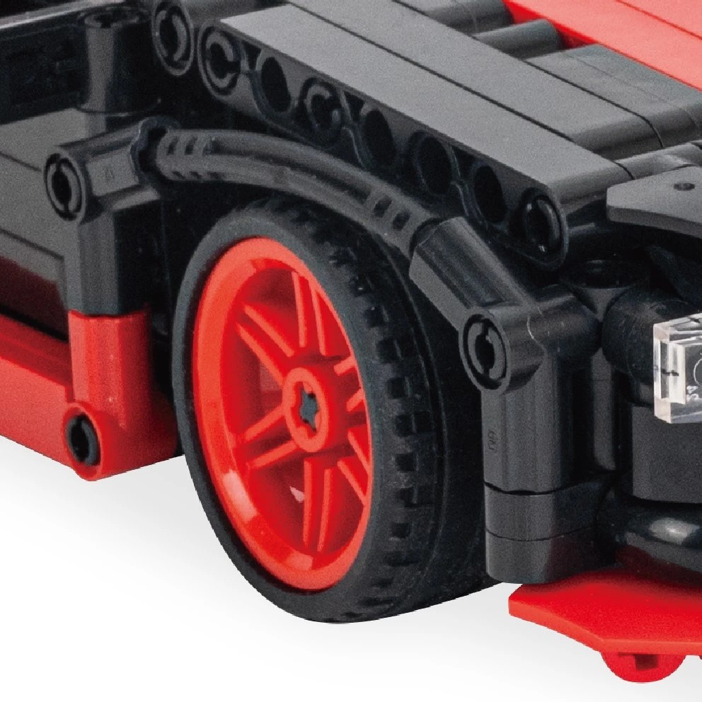 Anko 435 Piece Mini Blocks Vehicle Series: Light Up Remote Control Race Car 4 of 5