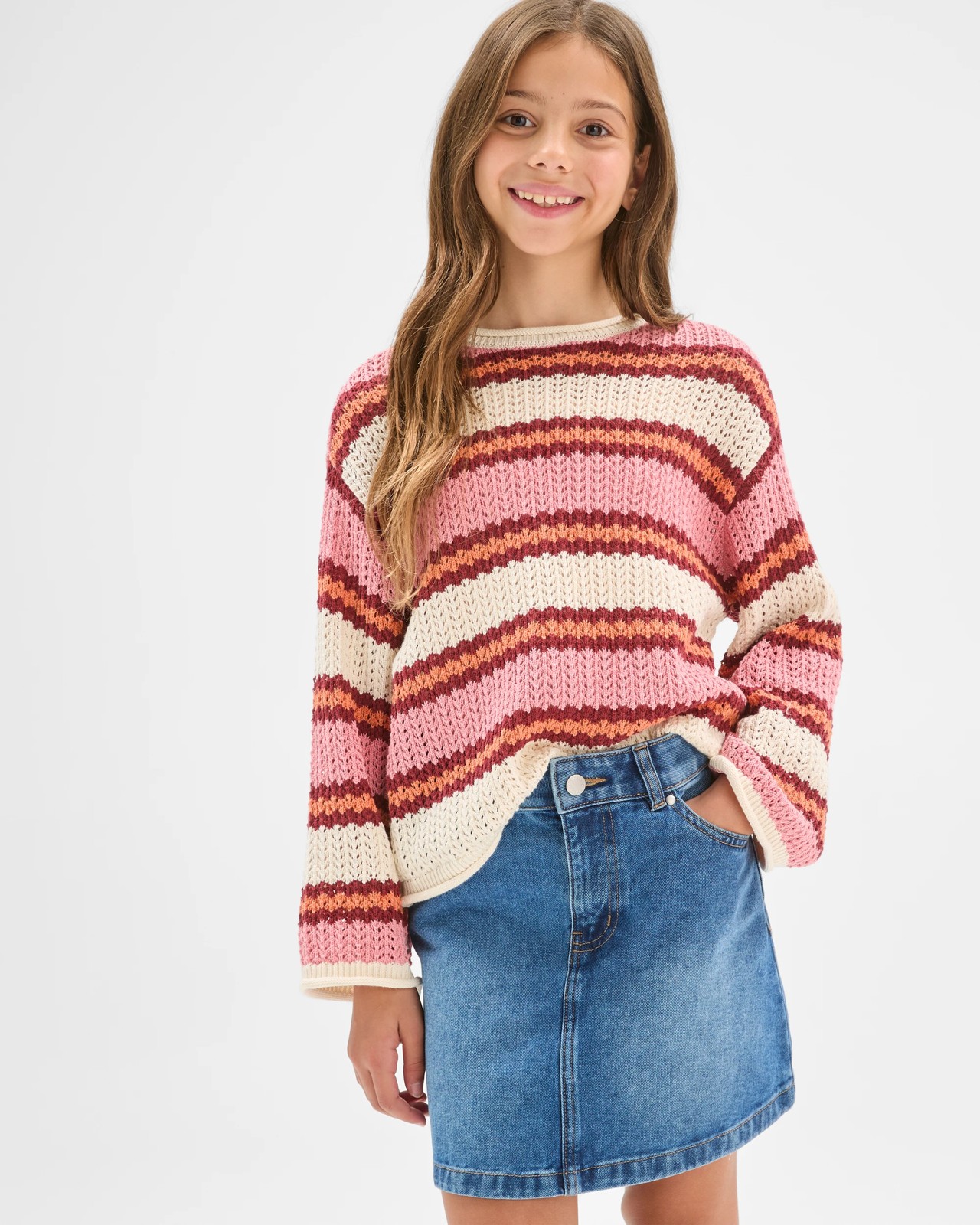 Heart Pocket Denim Skirt 2 of 5