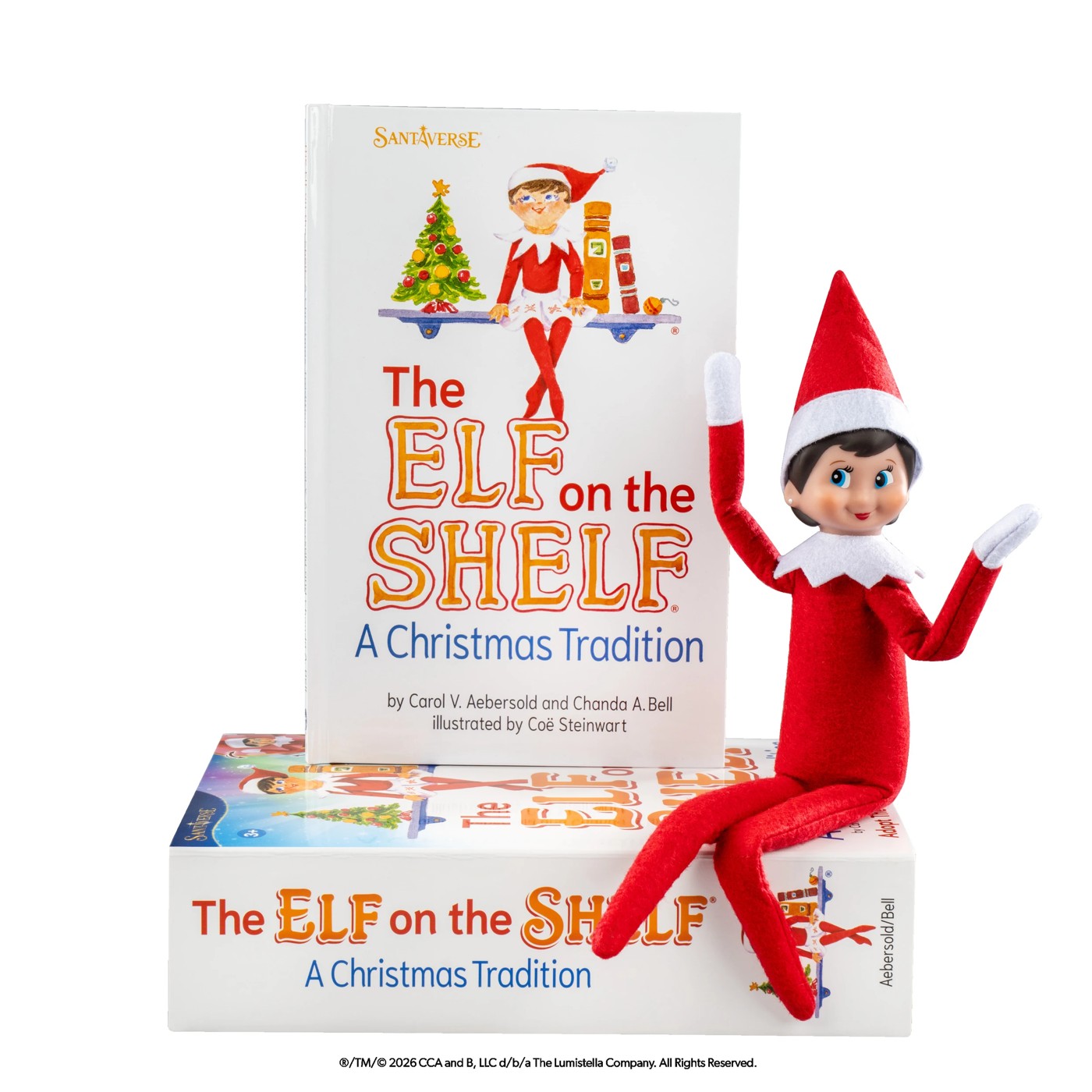 Santaverse The Elf on the Shelf: A Christmas Tradition Girl with Extra Posing Power by Carol V. Aebersold and Chanda A. Bell - Book 5 of 6