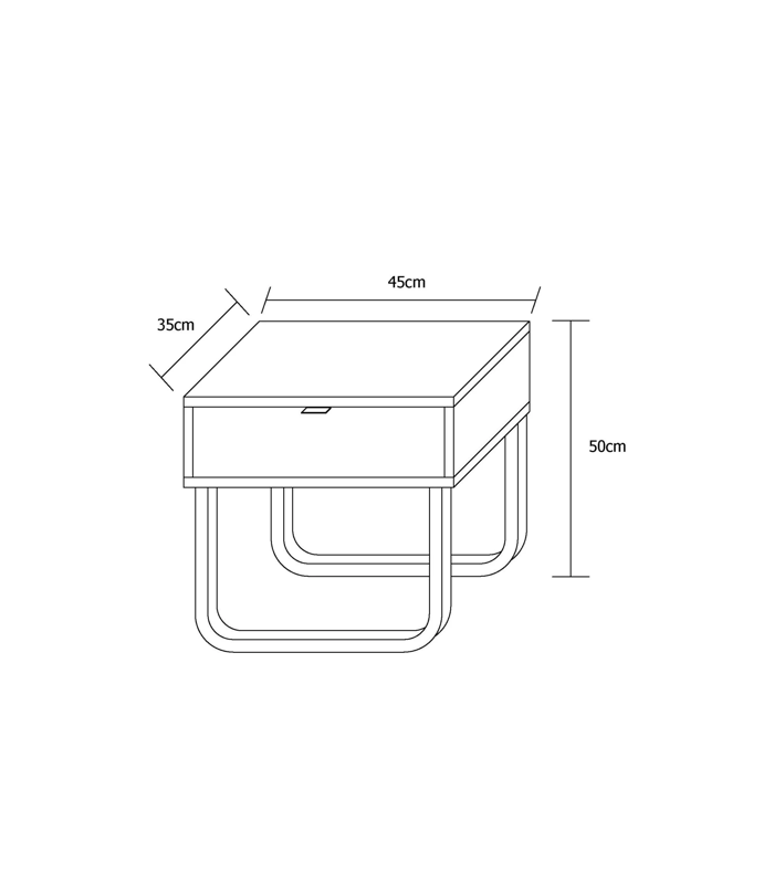 standard bedside table dimensions australia