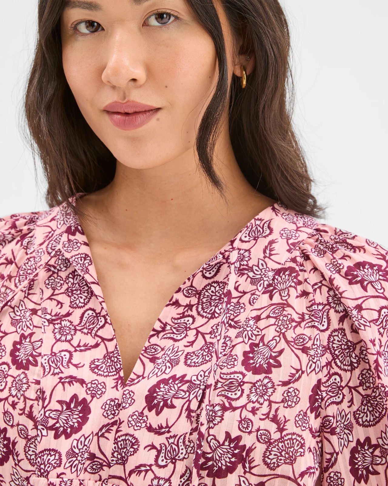 Australian Cotton V-Neck Print Blouse 5 of 5