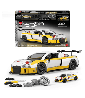 Mattel Brick Shop Hot Wheels ‘15 Audi R8 LMS Building Toy Kit