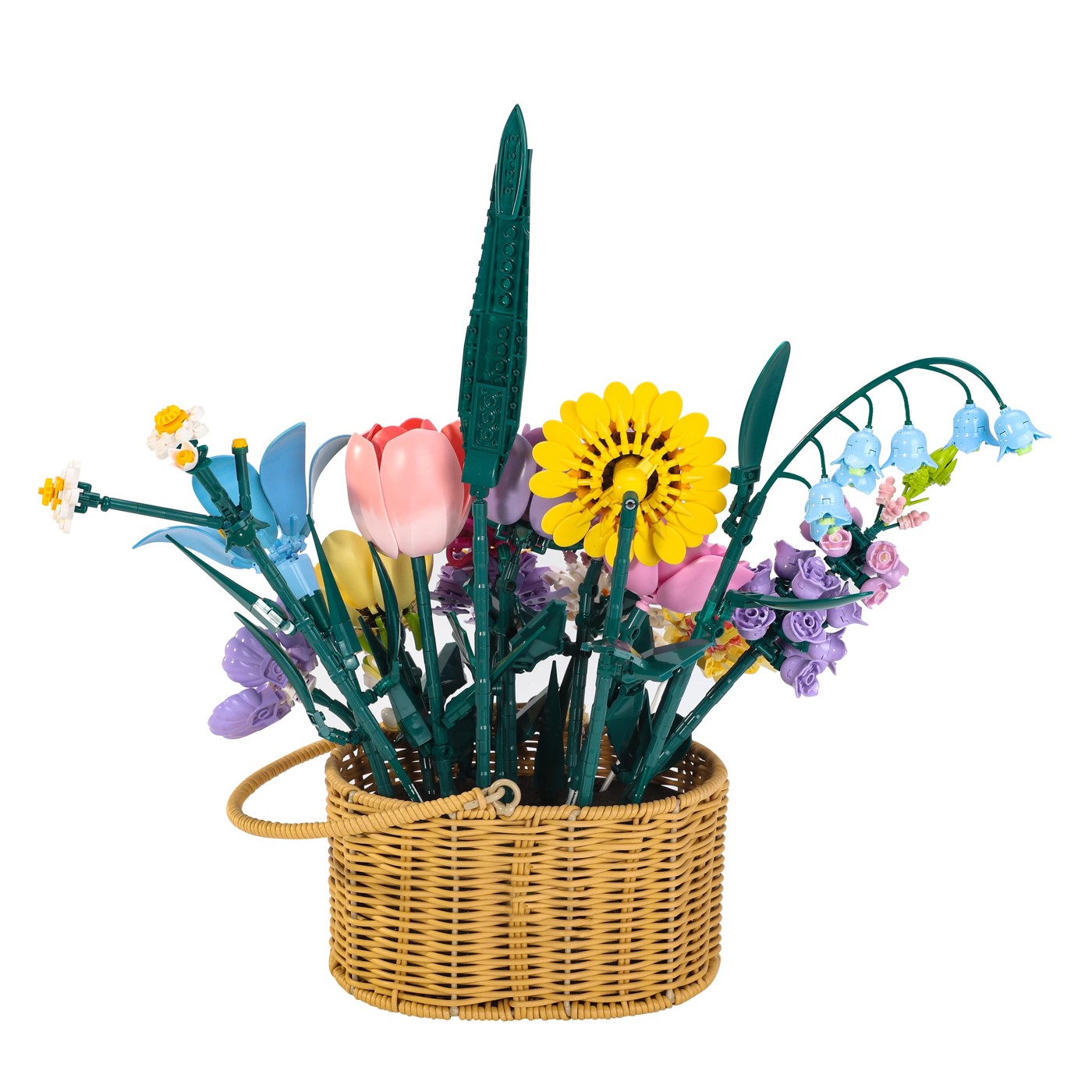 1250 Piece Blocks Flower Series: Flowers with Basket 3 of 5