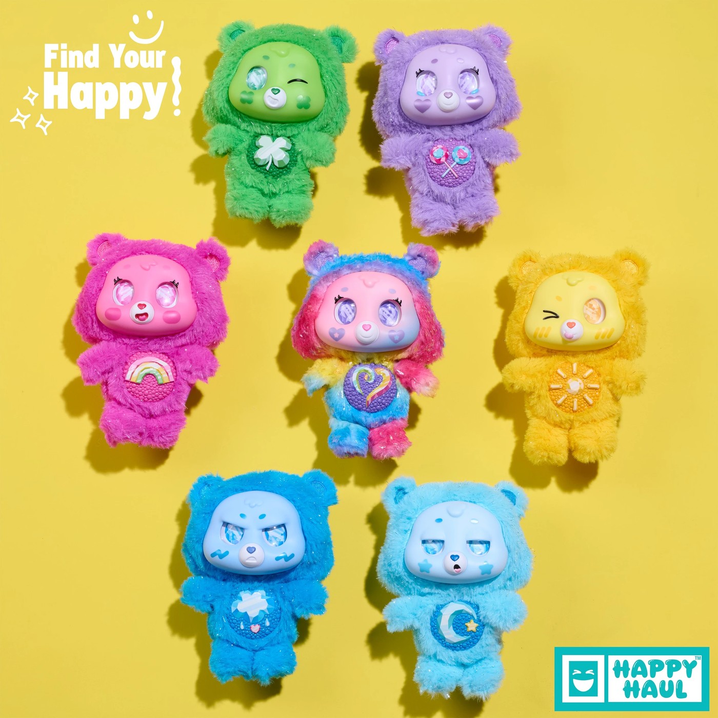 HAPPY HAUL Care Bears Vinyl Clip-On Plush - Assorted 3 of 6