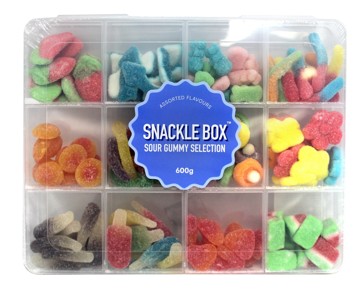 Snackle Box Sour Gummy Selection 600g